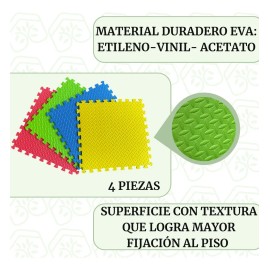 Piso Eva 20 Pzs Protector Para Juegos En Casa