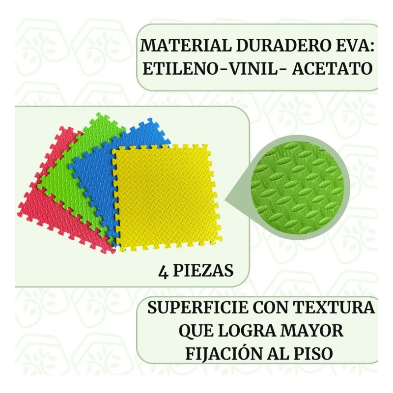 Piso Eva 20 Pzs Protector Para Juegos En Casa