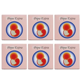 ASK Corporation Emina Popo Extra Popo Soap Set of 6, Cosmetic Soap (3.5 oz (100 g) x 6) with Original Leaflet, Antioxidant Solution (6)