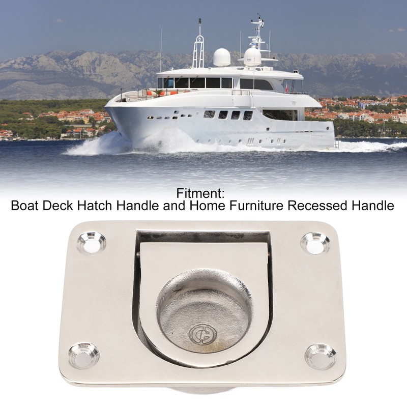 Flush Ring Pull Handle 316 Stainless Steel Rustproof Long Lasting