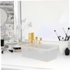 COLLBATH 2pcs Plastic Organizer Box Multi Functional Storage Bin for
