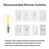 OPALRAY 4W Dimmable Small Globe Bulbs with LED Filament, 4000K