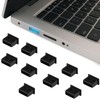 10-Pack USB Port Dust Covers – Black USB Protector Caps