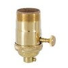 B&P Lamp® 3-Way Heavy Duty, Turned Brass Socket, Nickel Finish