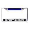 Deputy Sheriff Chrome License Plate Frame
