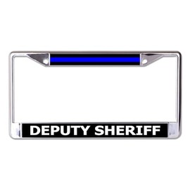 Deputy Sheriff Chrome License Plate Frame