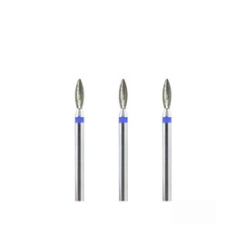 Natury Nails Set of 3 2.3mm Russian Manicure Cuticles Diamond Cutter Tool (Medium Grit)