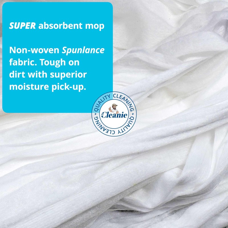 Mr Cleanie Super Absorbent Spunlace Strip Floor Mop Replacement Head