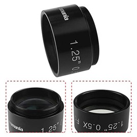 Astromania 0.5X Reducer for Photography and Observing - 1.25" Filter Thread (28.5x0.75MM) on Both Sides - Reduces The Focal Length for Visual and Photographic Use