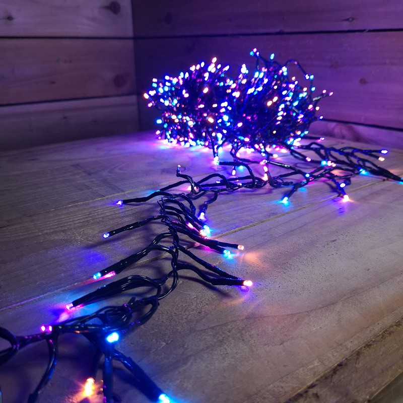 Premier Indoor Outdoor Christmas 720 LED 9.3m Multi-Action Cluster Supabrights