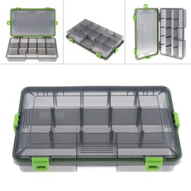 OriGlam 11 Compartments Fishing Lure Boxes, Waterproof Seal Bait Storage Case Fishing Tackle Storage Boxes, Hooks Organizer Containers for Casting Fly Fishing