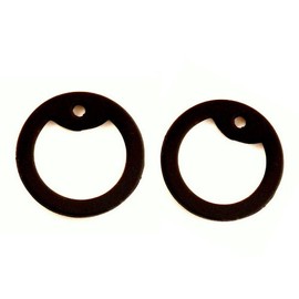 Black military dog tag silencers - Rubber / silicon