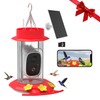 VKfoy Solar-Powered Hummingbird Feeder with 2K HD Camera, AI Bird