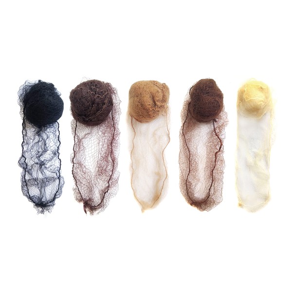 YANTAISIYU 50pcs Hairnet Hair Net para Bun Invisible Elastic Edge