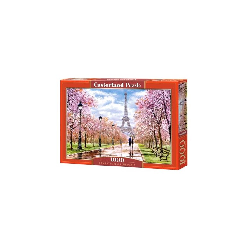 Castorland C-104369-2 Romantic Walk in Paris Jigsaw Puzzle, 1000 Pieces,