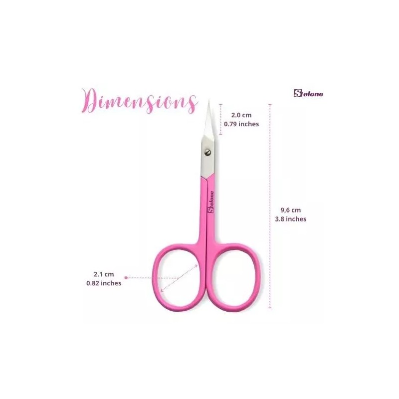 Stelone Tijeras Para Cutículas Stelone Premium, Juego Pequeño Y Curv