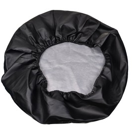 BCP Black Color PU Leather Spare Tire Cover (Fit 31-33 inches)