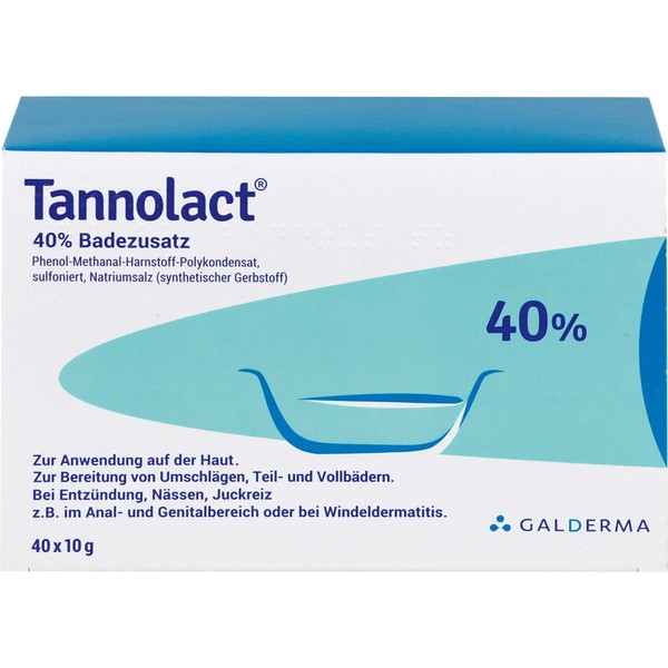 Tannolact 40% Badezusatz Pulver, 40 pcs. Sachets
