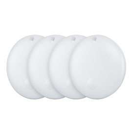 Air Tracker Tag IP67 Waterproof Bluetooth Tracker, Keychain Finder, Item Locator for Bags, Backpacks, Luggage, Wallets (Android Only White-4)