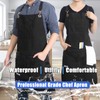 QeeLink Professional Grade Chef Apron for Kitchen, BBQ and Grill