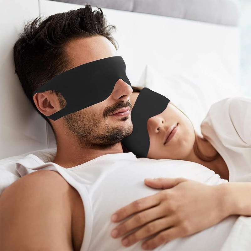 Sleep Eye Mask, Pack of 2 Blindfold, Soft Sleep Mask,