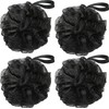 Esponjas de Baño Negras Set de 4 - Lufa Exfoliante