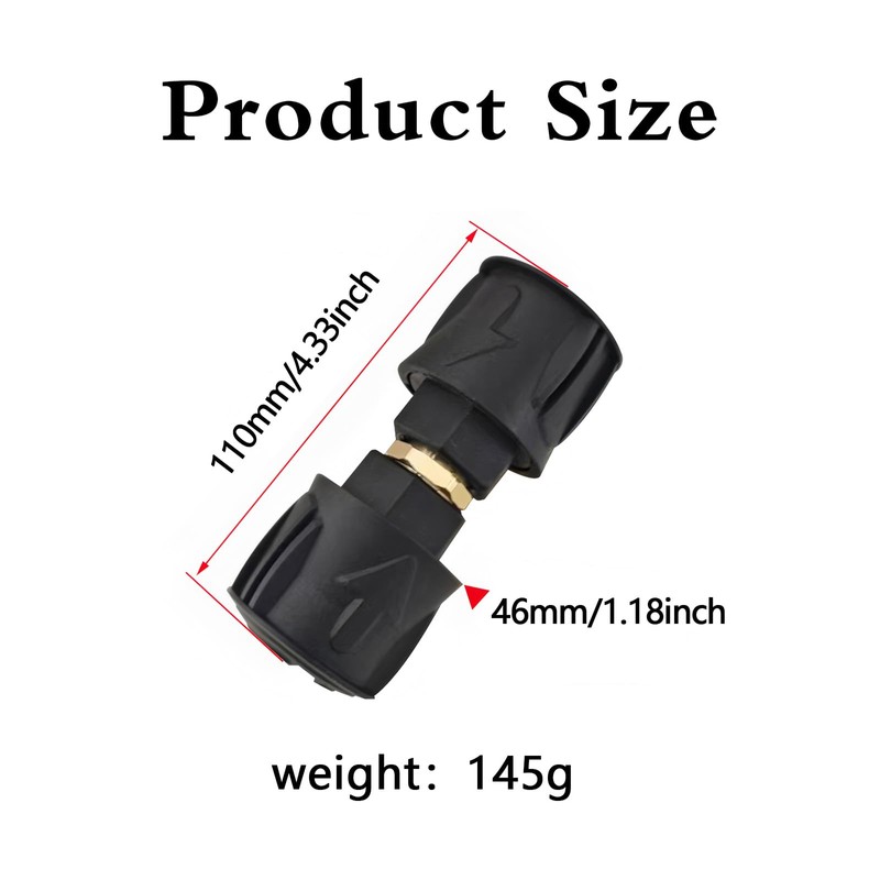 High Pressure Quick-Fitting for Karcher Hose Connector Gun Adapter, Karcher