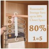 Denipry 2 Pack Trouser Hangers Space Saving, Stainless Steel Hangers