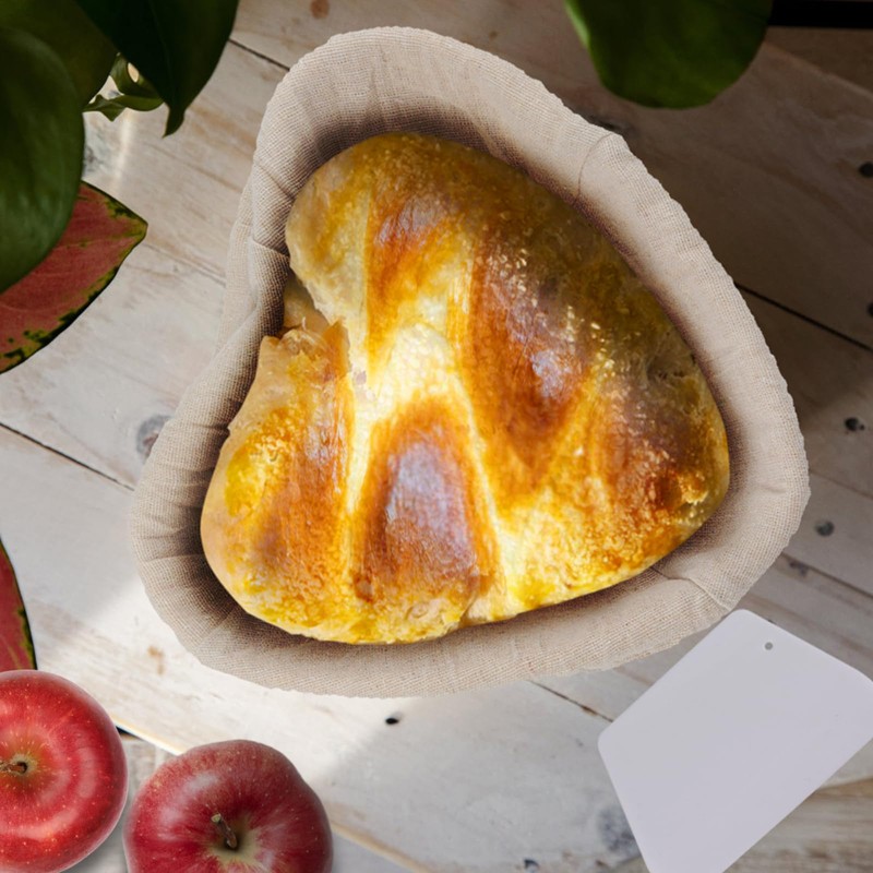 Bread Proofing Basket,25cm/10in Heart Shaped Rattan Sourdough Proving Basket Baking