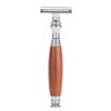 Classic Style Wooden Handle Double Blade Manual Razor for Man's