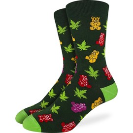 Good Luck Sock Men's Weed Gummies Socks, Big & Tall