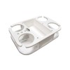 Deep Blue Marine BH-4 4 Drink Holder & Large Storage w/Suction Cups