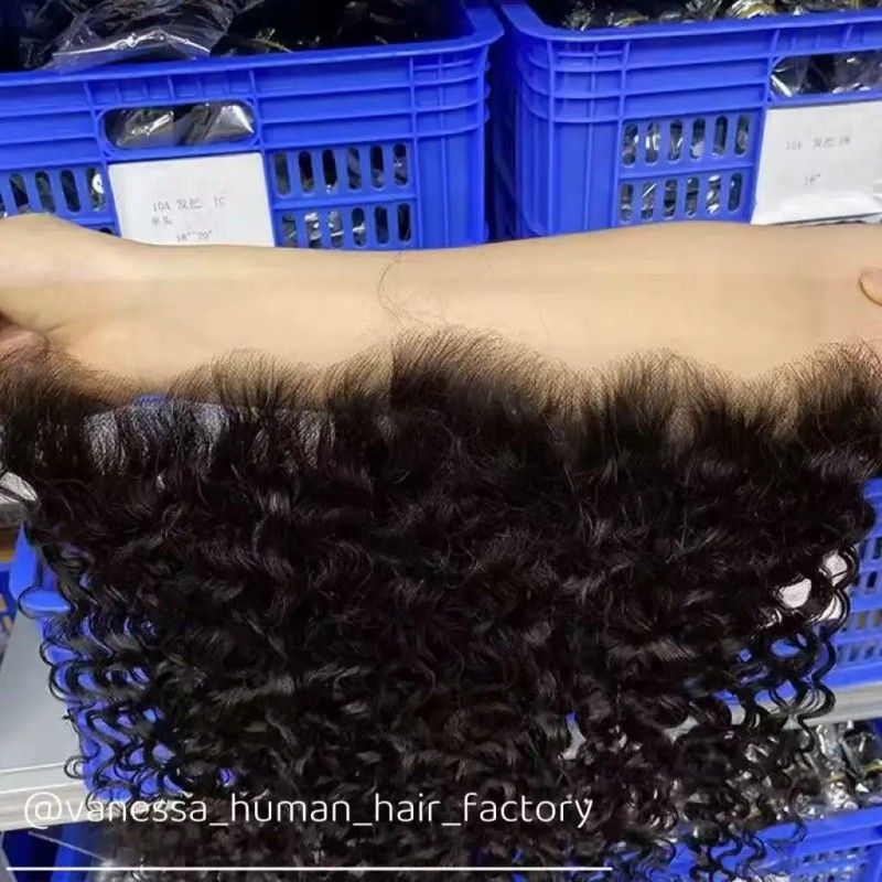 5x5 HD Lace Pixie Curly Closure 4x4 Invisible Bleached Knot