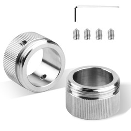 Radiator Thermostat, 304 Stainless Steel Heating Valve Adapter, Thermostat Heater, Radiator Valve Adapter to M30 x 1.5, Pack of 2