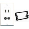 RiteAV 2 Port HDMI 1 Toslink 3.5mm Jack Wall Plate