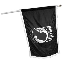 Valley Forge Indoor Pow Mia Flag 3ftx5ft Nylon Double Sided