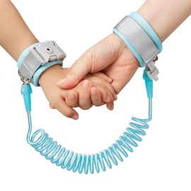 Easter Gift  Anti Lost Wrist Link, Toddler Harness Walking Leash Safety Child Wristband Leashes for Babies Kids - Color: Blue