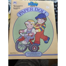 Golden Book Vintage 1986 Golden Book - My Buddy A Real Pal - Paper Doll Book  #1535  New
