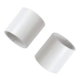 Merriway Merriway BH05893 (2 Pcs) Replacement Long Lamp Holder Skirt, 36mm (1.7/16 inch) White - Pack of 2 Pieces