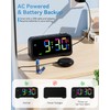 Vibrating Alarm Clock for Heavy Sleepers, Digital Alarm Clock with
