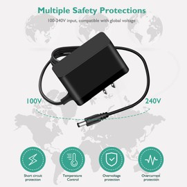 Lnauy Charger Compatible with Bissell 28806 Perfect Sweep Turbo Replacement 2032621 Power Supply Adapter Cord