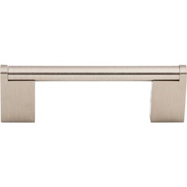 Top Knobs M1041 Bar Pulls Collection 3-3/4" Princetonian Steel Bar Pull, Brushed Satin Nickel