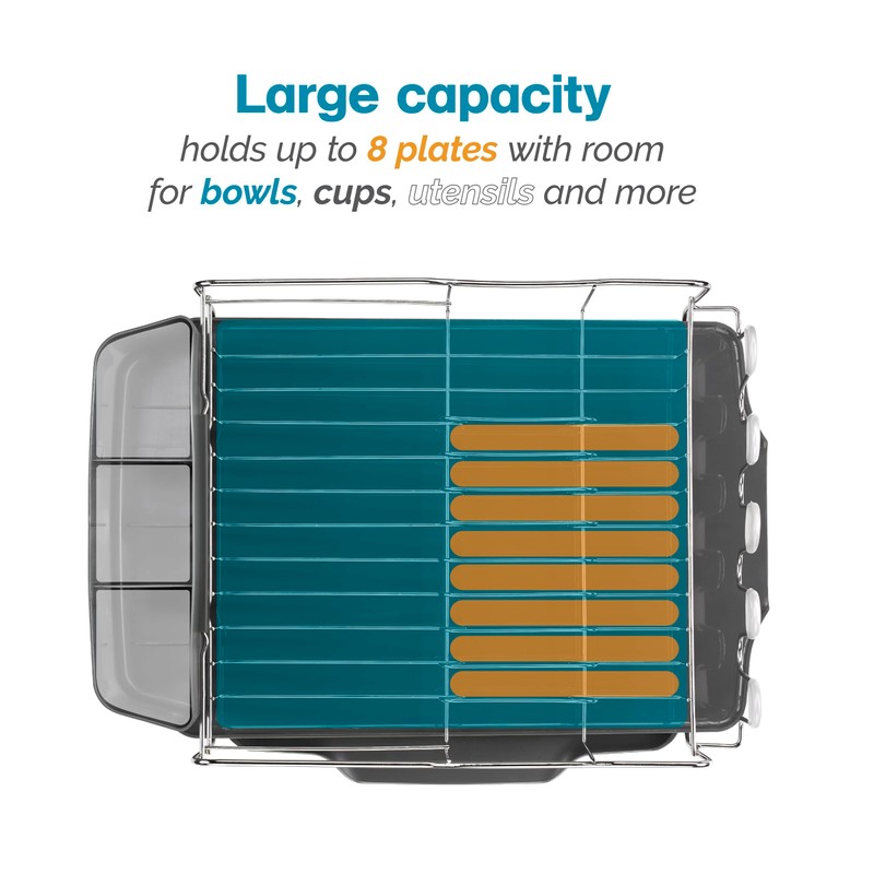 Polder KTH-615 Dish Rack, 4 PC Combo– Advantage System Includes