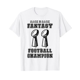 Back to Back Champion Fantasy Football Draft Party Kit T-Shirt