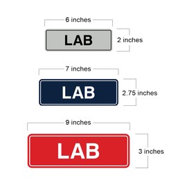 Signs ByLITA New Standard Lab Sign (Black) - Medium