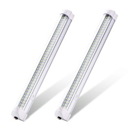 MICTUNING Interior Lights Lamp,Van Interior Lights Kits 12V Bright Interior Light Strip, 6000K White 108 LEDs Bar Lamp Universal for Caravan Van Car Camper Home Kitchen Bathroom (2Pcs)