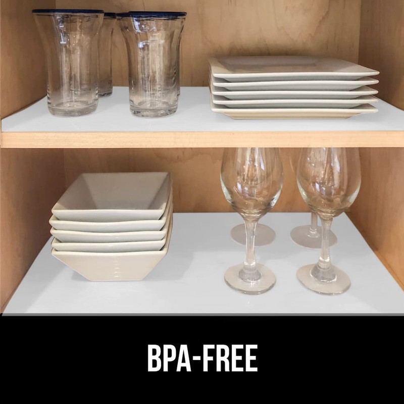 GORILLA GRIP DuraGuard Shelf Liner, Non-Adhesive Cabinet Liners for Kitchen