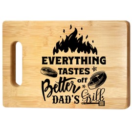 Christmas Presents for Dad, Grilling Gifts for Dad, Dad Cutting Board, Gifts for Dad from Daughter Son, Best Dad Gifts, Kitchen Gifts for Dad, Dad's Grill Bamboo Cutting Board for Kitchen