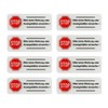 BIKE-label Letterbox Stickers 3D 80 x 30 mm Pack of