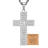 HSWYFCJY Bible Verse Cross Necklace for Men,Christian Cross Necklace for